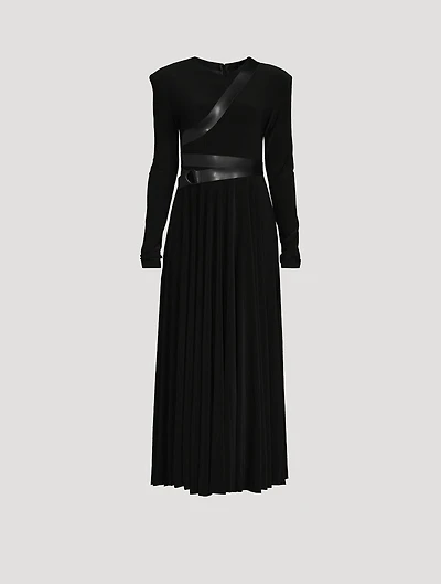 Belted Jersey Maxi Dress