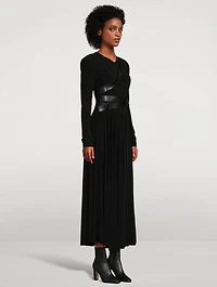 Belted Jersey Maxi Dress