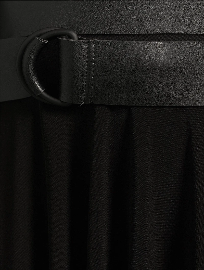 Belted Jersey Maxi Dress