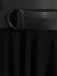 Belted Jersey Maxi Dress