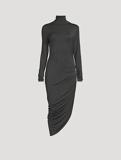 Draped Midi Dress