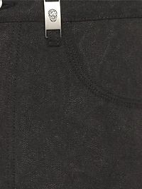 Wide-Leg Denim Carpenter Pants