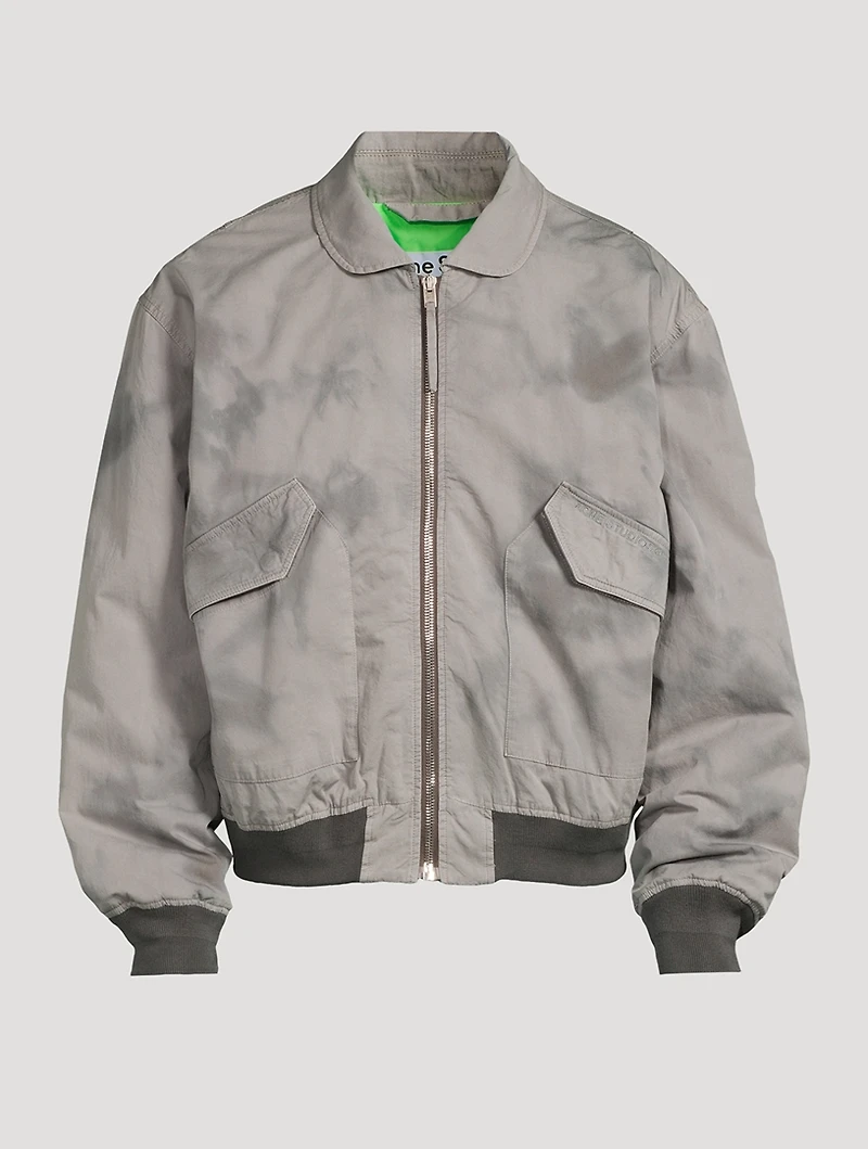 Garment-Dyed Bomber Jacket