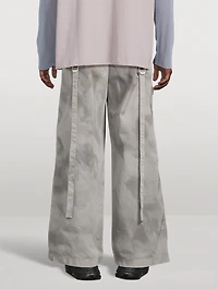 Wide-Leg Cargo Trousers