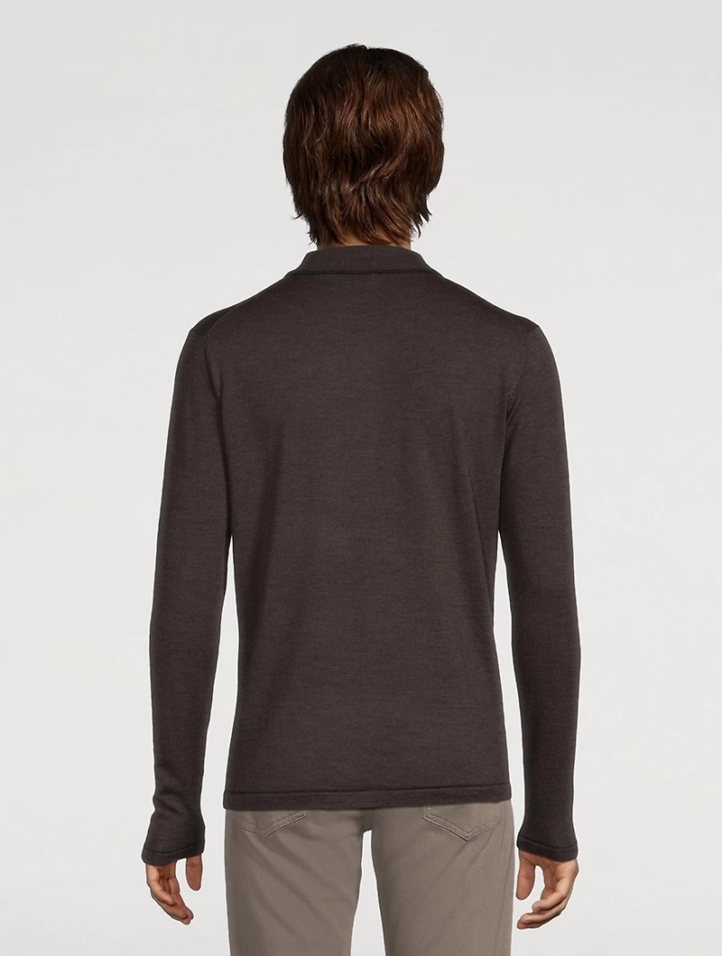 Roman Wool Polo Sweater