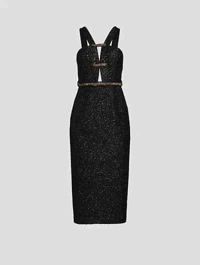 Tinsel Bouclé Midi Dress