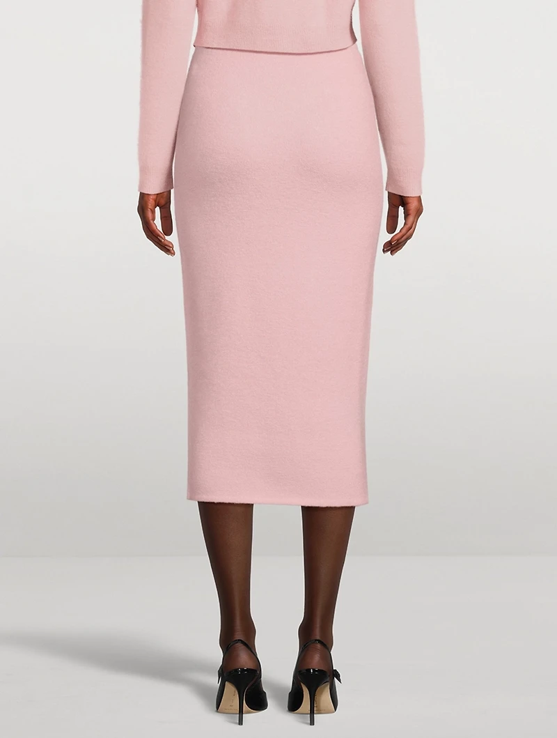 Embellished Knit Pencil Skirt