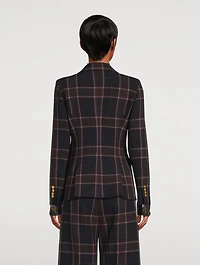 Hutton Blazer Plaid Print