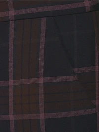 Wide-Leg Culottes Plaid Print