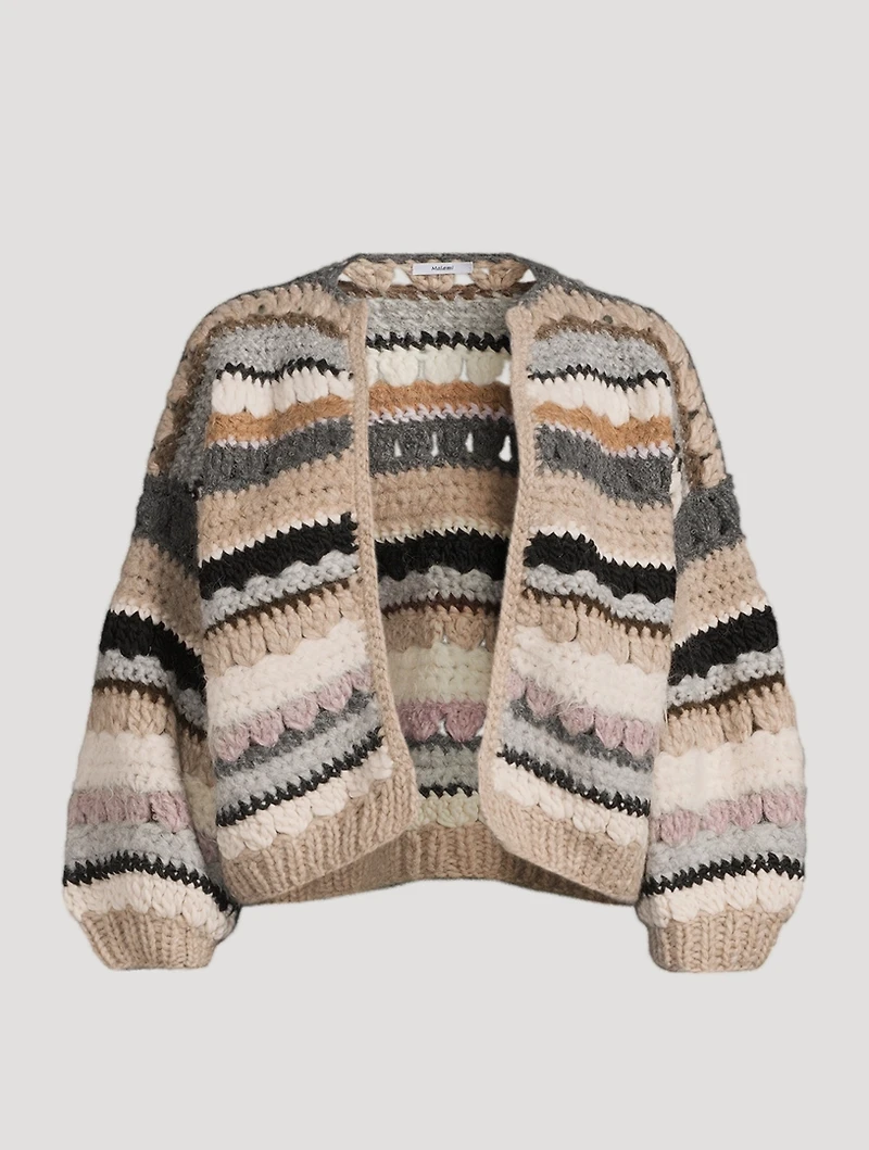 Crochet Bomber Cardigan