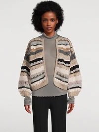 Crochet Bomber Cardigan