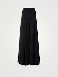 Fiorello Stretch Wool Twill Palazzo Pants