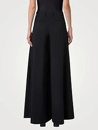 Fiorello Stretch Wool Twill Palazzo Pants