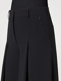Fiorello Stretch Wool Twill Palazzo Pants