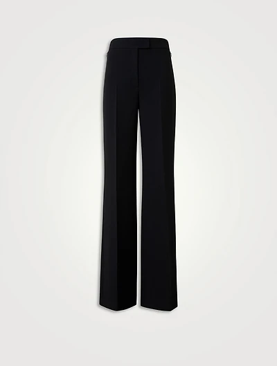 Fior Double-Face Wool Crêpe Pants