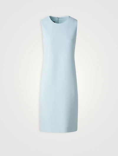 Wool Crêpe Double-Face Sheath Dress