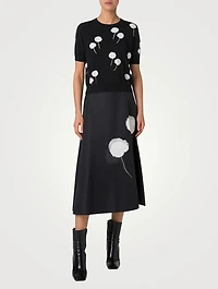 Dandelion Intarsia Short-Sleeve Top