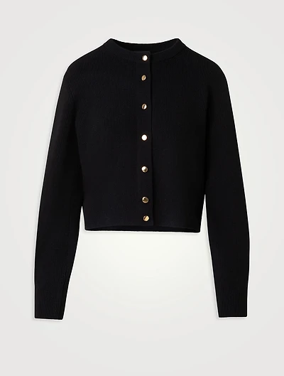 Cashmere Ribbed Cardigan
