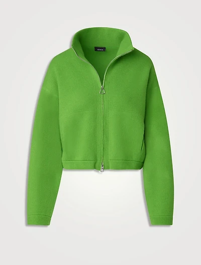 Cashmere Zip Cardigan