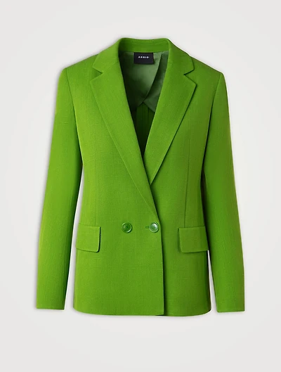 William Shantung Boyfriend Jacket