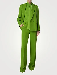 William Shantung Boyfriend Jacket