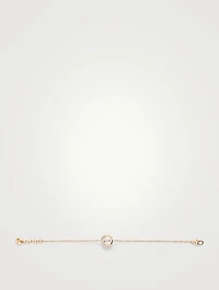 Pom Pom Dot 18K Gold Bracelet With Mother-Of-Pearl And Diamonds