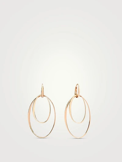 18K Rose Gold Hoop Earrings