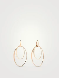 18K Rose Gold Hoop Earrings
