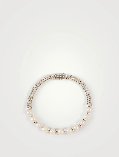 JH Essentials Sterling Silver Pearl Bracelet