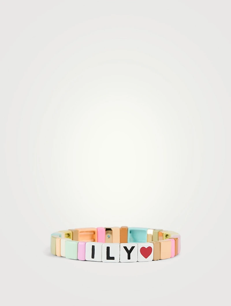 ILY Rainbow Bracelet