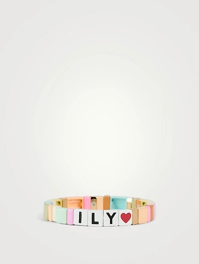 ILY Rainbow Bracelet