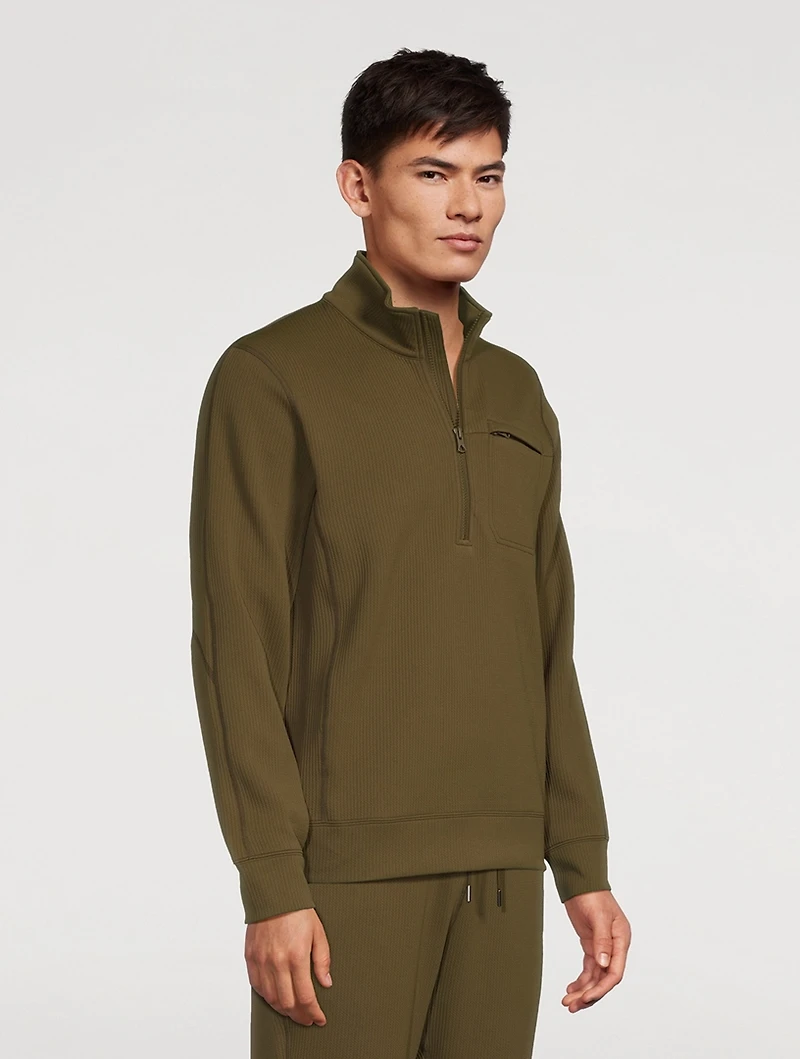 Double-Knit Rally Quarter-Zip Sweatshirt
