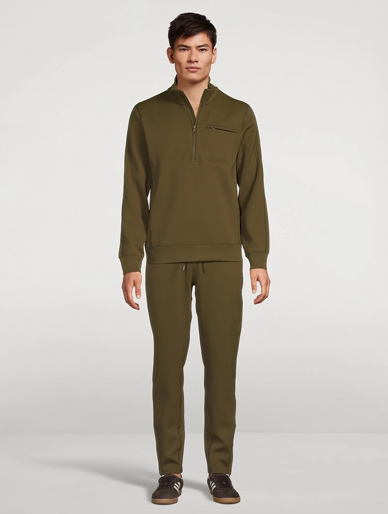 Double-Knit Rally Quarter-Zip Sweatshirt