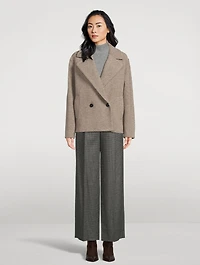 Double-Breasted Bouclé Jacket