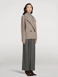 Double-Breasted Bouclé Jacket