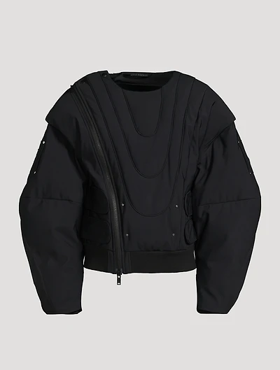 Moose Knuckles x Luar Nylon Down Bomber Jacket