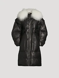 Moose Knuckles x Luar Leather Down Parka
