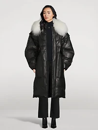 Moose Knuckles x Luar Leather Down Parka
