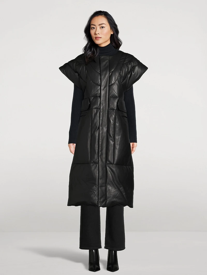 Moose Knuckles x Luar Leather Down Parka