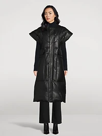 Moose Knuckles x Luar Leather Down Parka
