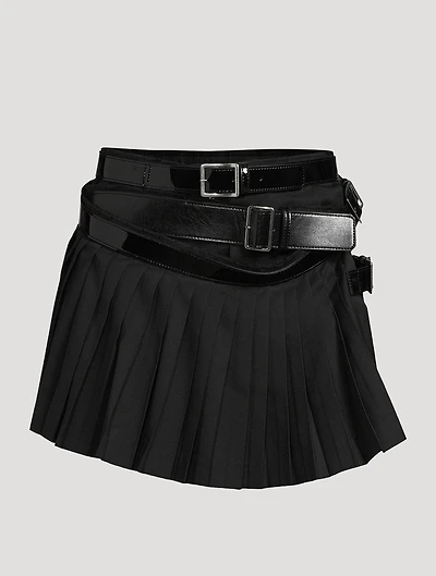 Pleated Mini Skirt