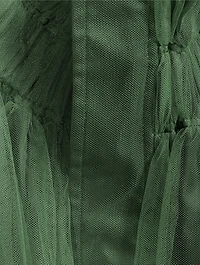 Reversible Tulle And Nylon Midi Skirt