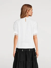 Tulle Overlay T-Shirt