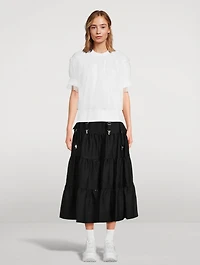 Tulle Overlay T-Shirt