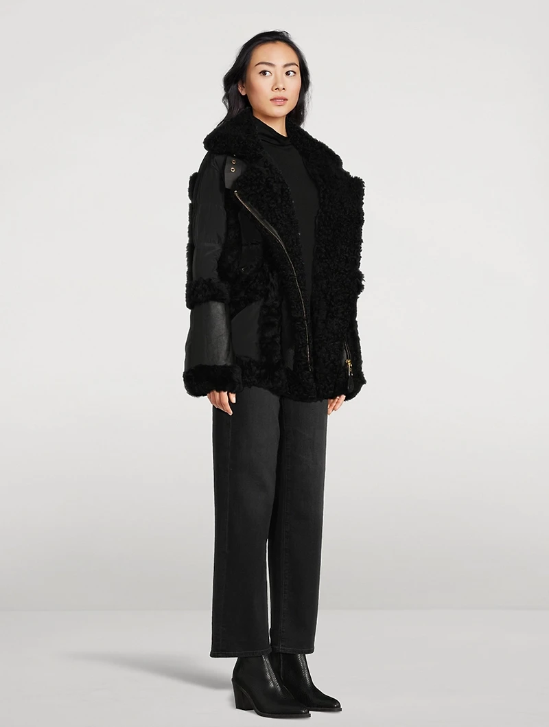 Garnier Shearling-Trimmed Down Jacket