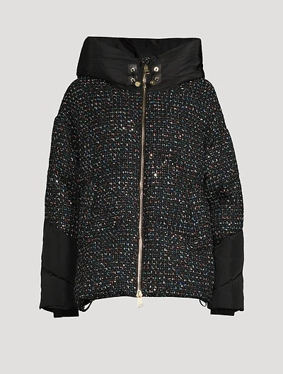 Montague Confetti Tweed Down Jacket