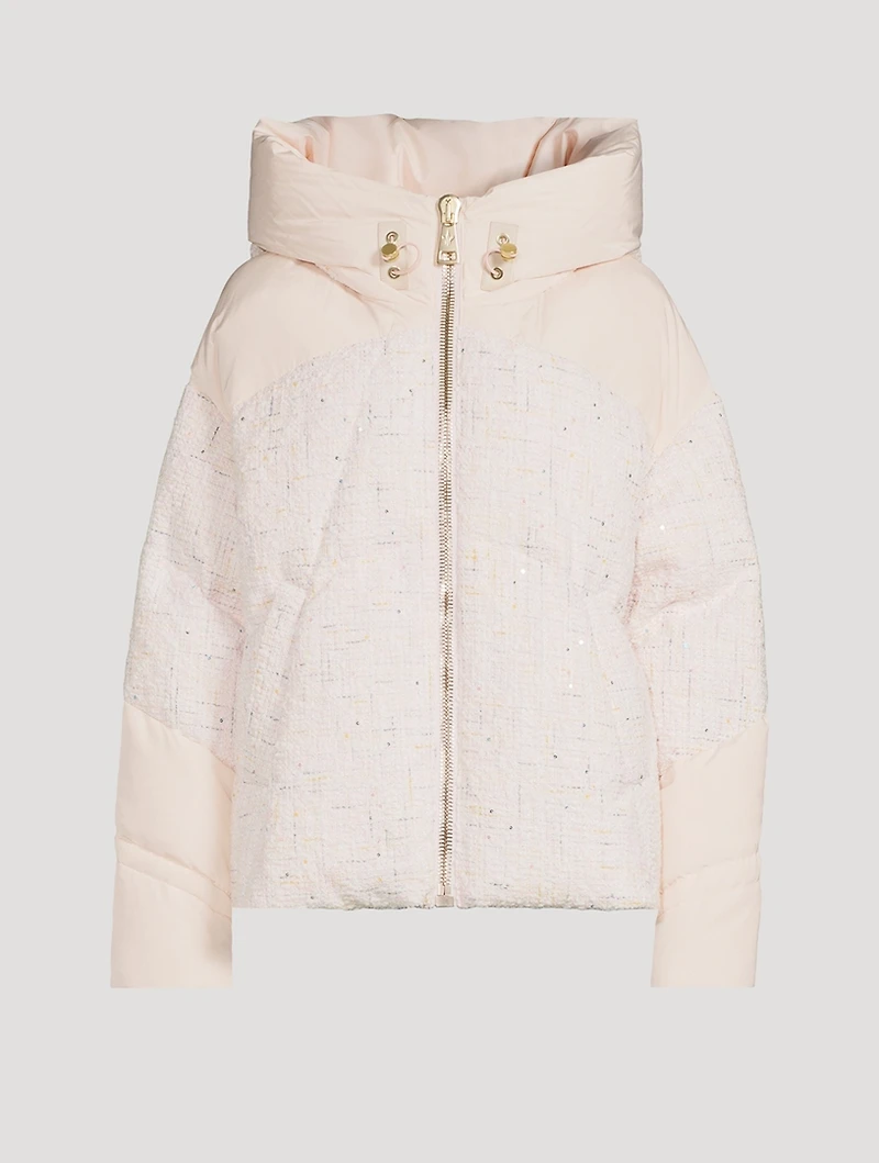 Matignon Confetti Tweed Down Jacket