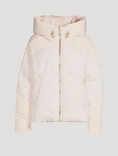 Matignon Confetti Tweed Down Jacket