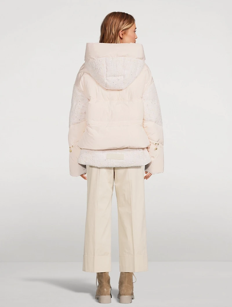 Matignon Confetti Tweed Down Jacket