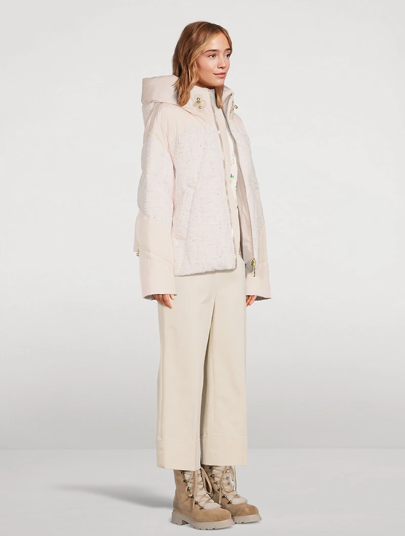 Matignon Confetti Tweed Down Jacket